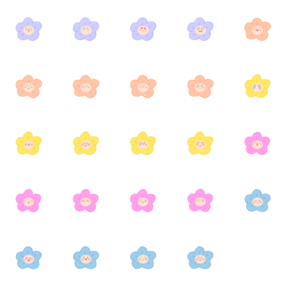 [LINE絵文字]Lovely flowers.の画像一覧