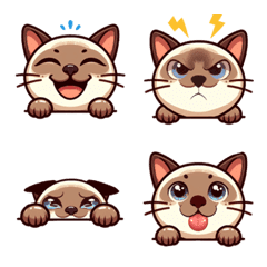 [LINE絵文字] シャム猫の"ナムタン"の画像