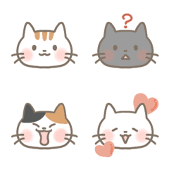 [LINE絵文字] ゆるカワな猫さんたちの絵文字の画像