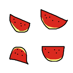 [LINE絵文字] A Piece Of Watermelonの画像