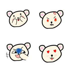 [LINE絵文字] Mood Bear LUVの画像