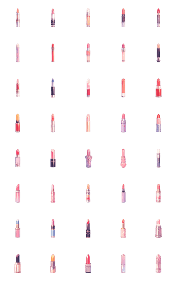 [LINE絵文字]lipstick and lip balmの画像一覧