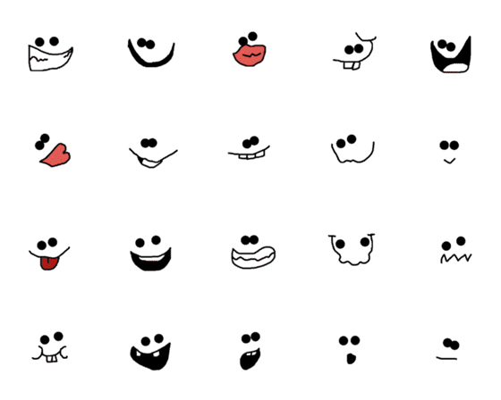 [LINE絵文字]Smile cartoonの画像一覧