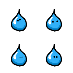 [LINE絵文字] Water drop cartoonの画像