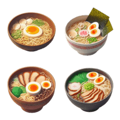 [LINE絵文字] ラーメン 絵文字の画像