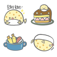 [LINE絵文字] Puffer fish say helloの画像