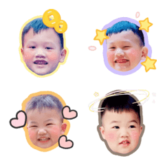 [LINE絵文字] Cute two-baby stickersの画像