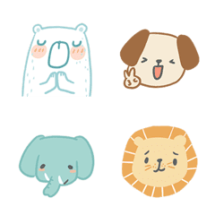 [LINE絵文字] Cute Animal : Emotionの画像