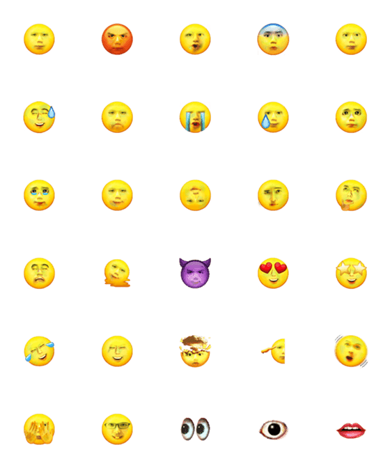 [LINE絵文字]Cursed Emoji by Xiu Bo Heの画像一覧