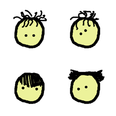 [LINE絵文字] My Hair Randomの画像