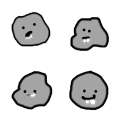 [LINE絵文字] Rock with white teethの画像