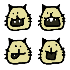 [LINE絵文字] Cat With Teethの画像