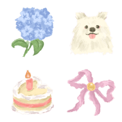 [LINE絵文字] fluffy oil pastelの画像