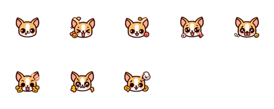 [LINE絵文字]Playful Chihuahuaの画像一覧