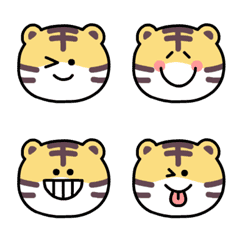 [LINE絵文字] Happy Tiger Emojiの画像