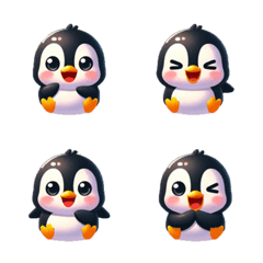 [LINE絵文字] Playful Penguinの画像