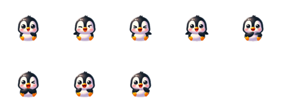 [LINE絵文字]Playful Penguinの画像一覧