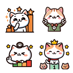 [LINE絵文字] cute Cute cat catsの画像