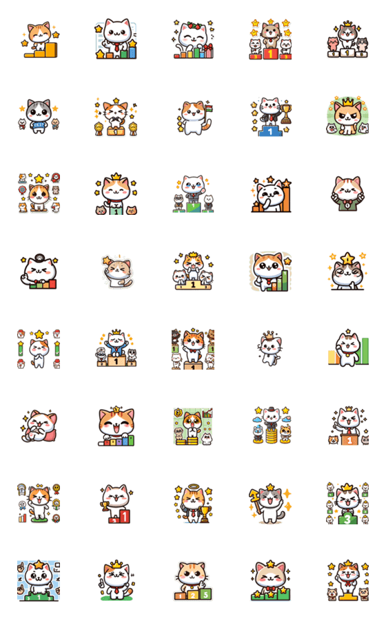 [LINE絵文字]cute Cute cat catsの画像一覧