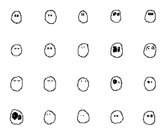 [LINE絵文字]White eggの画像一覧