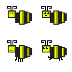 [LINE絵文字] I Am Cute Pixel Beeの画像