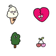 [LINE絵文字] pop emoji 001の画像