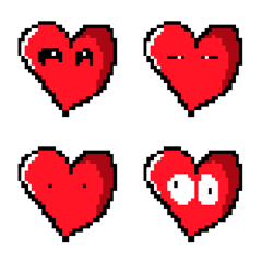 [LINE絵文字] Am i Cute Pixel Heart？の画像