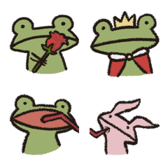 [LINE絵文字] a green frog-newの画像