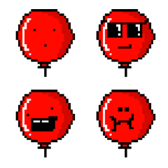 [LINE絵文字] Red balloon！！！！！！！！！の画像