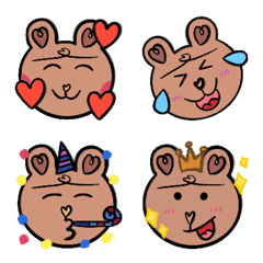 [LINE絵文字] hearty bear 2.0の画像