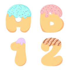 [LINE絵文字] English donutsの画像