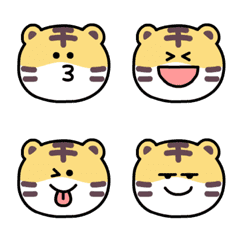 [LINE絵文字] Mouthy Tiger Emojiの画像