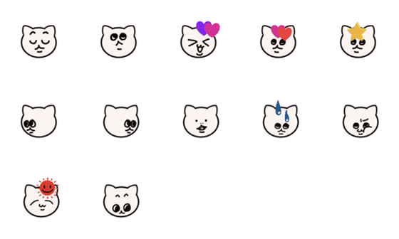 [LINE絵文字]crazy cat jpの画像一覧