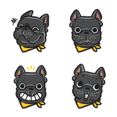 [LINE絵文字] DIBA the Frenchie- icon vol.1 (RGB)の画像