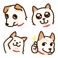 [LINE絵文字] White shibaの画像