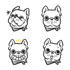 [LINE絵文字] DIBA the Frenchie- icon vol.1 (B)の画像