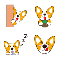 [LINE絵文字] Various emoticons of Corgiの画像