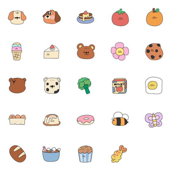 [LINE絵文字]Favorite menu and friendsの画像一覧