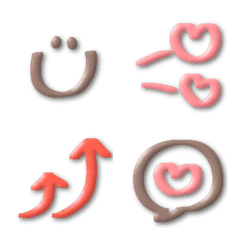 [LINE絵文字] 光る☆立体マーカー絵文字の画像