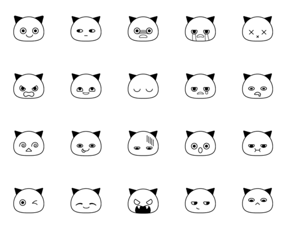 [LINE絵文字]Mantou catの画像一覧