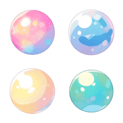 [LINE絵文字] colorful pearlsの画像