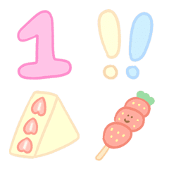 [LINE絵文字] number icon pastelの画像