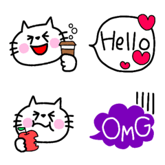 [LINE絵文字] ネコが伝える表情♥の画像