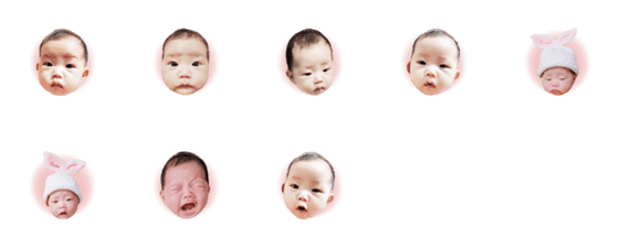 [LINE絵文字]Bo B baby emoticon stickersの画像一覧