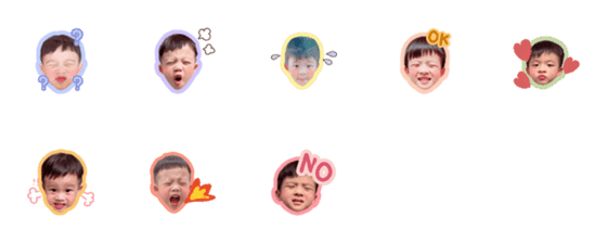 [LINE絵文字]Two cute boys emojiの画像一覧