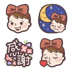 [LINE絵文字] Cute baby's daily life-girlの画像