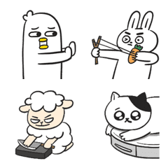 [LINE絵文字] Lovely zoo with silly animals emoji 2の画像