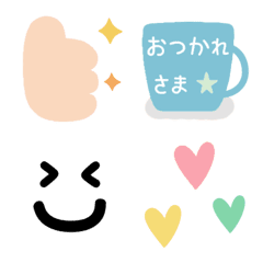 [LINE絵文字] 使える♡やさしい絵文字の画像