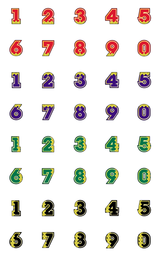 [LINE絵文字]Number emoji 111の画像一覧