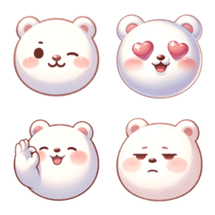 [LINE絵文字] Cutie Bear Emojiの画像